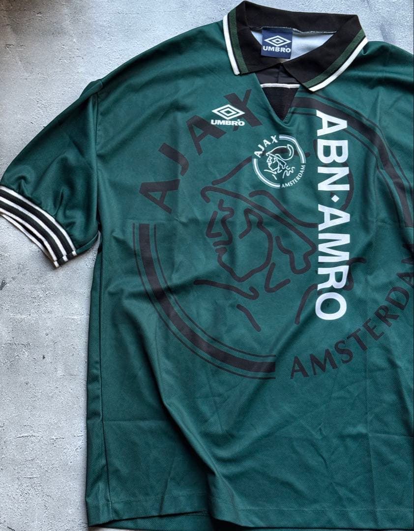 希少 UMBRO アヤックス 95-96 アウェイ ゲームシャツ